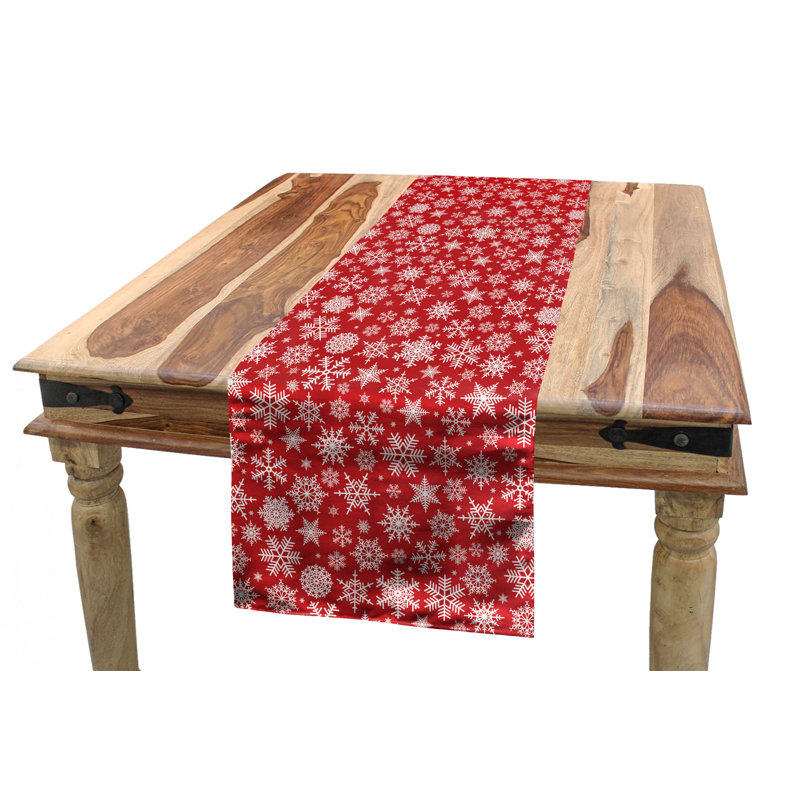 Geometric Christmas Table Runner, 120" x 16"