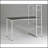 Reversible Smart Workstation Wooden Desk White/Brown