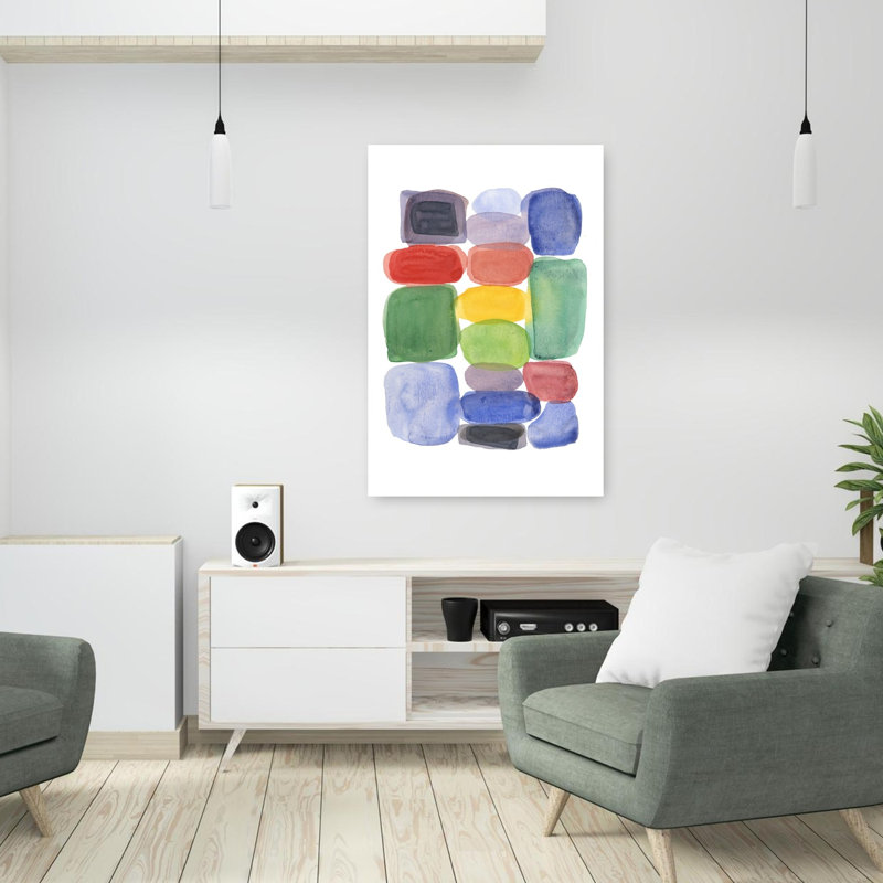 Art contemporain contemporain abstrait, H 36 po x l 24 po