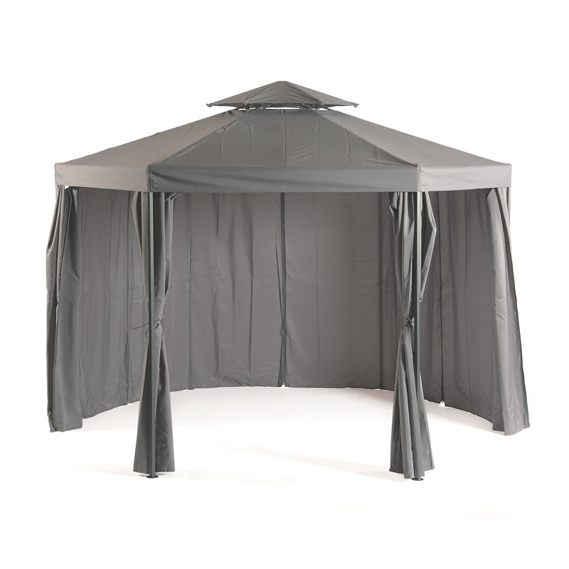 Brunnet 3.4m x 3.4m Steel Gazebo