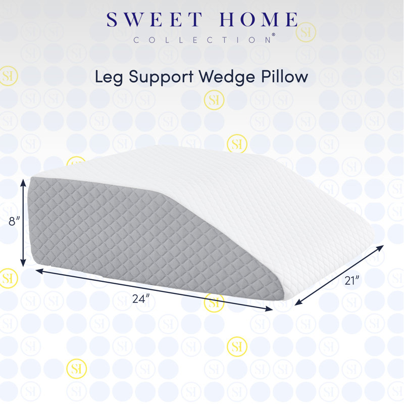 Coussin de soutien pour les jambes avec mousse haute densité par Sweet Home Collection®