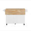 Îlot de cuisine avec comptoir à abattant, chariot d'îlot de cuisine roulant, table d'îlot de cuisine avec porte de grange avec armoire de rangement et support de tour, table d'îlot sur roulettes pour la cuisine-335762118