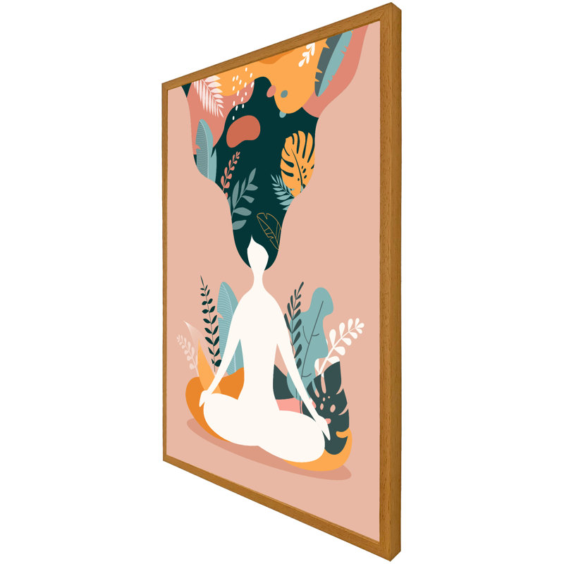Birck Single Picture Frame Print, 114cm H x 76cm W x 4cm D, Oak Framed
