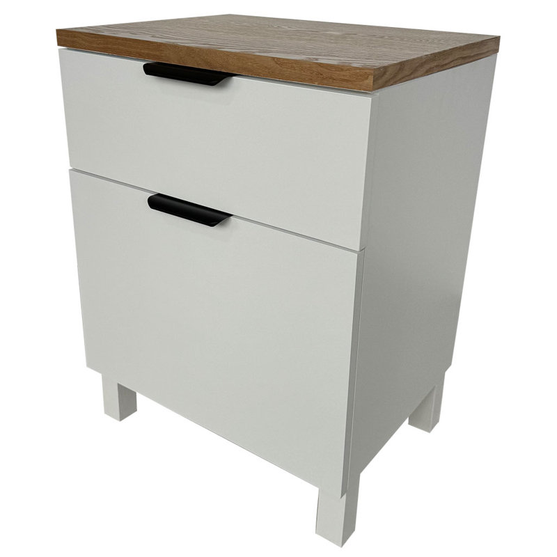 Bronaich 45cm W Manufactured Wood Bedside Table