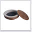 Table basse ronde 39,37 pouces avec rangement, table d'appoint moderne en placage de bois massif pour salon, chambre à coucher, appartement ou bureau-2057566061