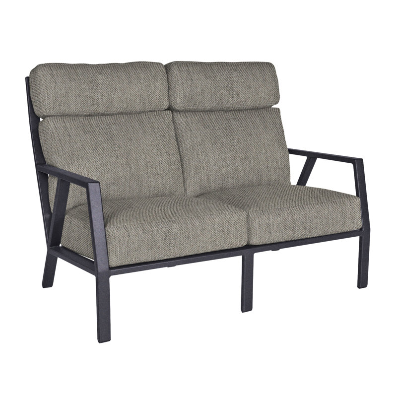 Aris Outdoor 2 - Seat Loveseat, Flagship Stone Sunbrella®, Graphite