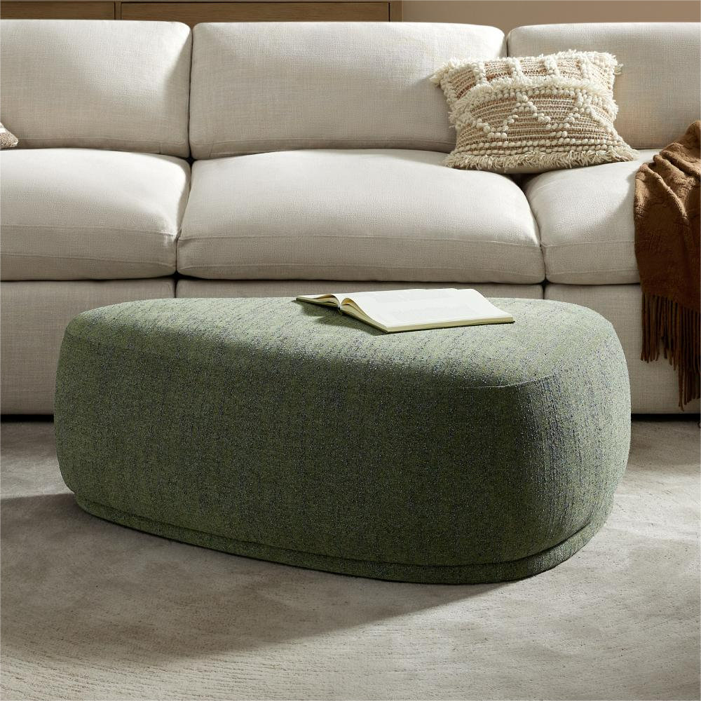 Adna 44" Ottoman, Mellow Forest Chenille
