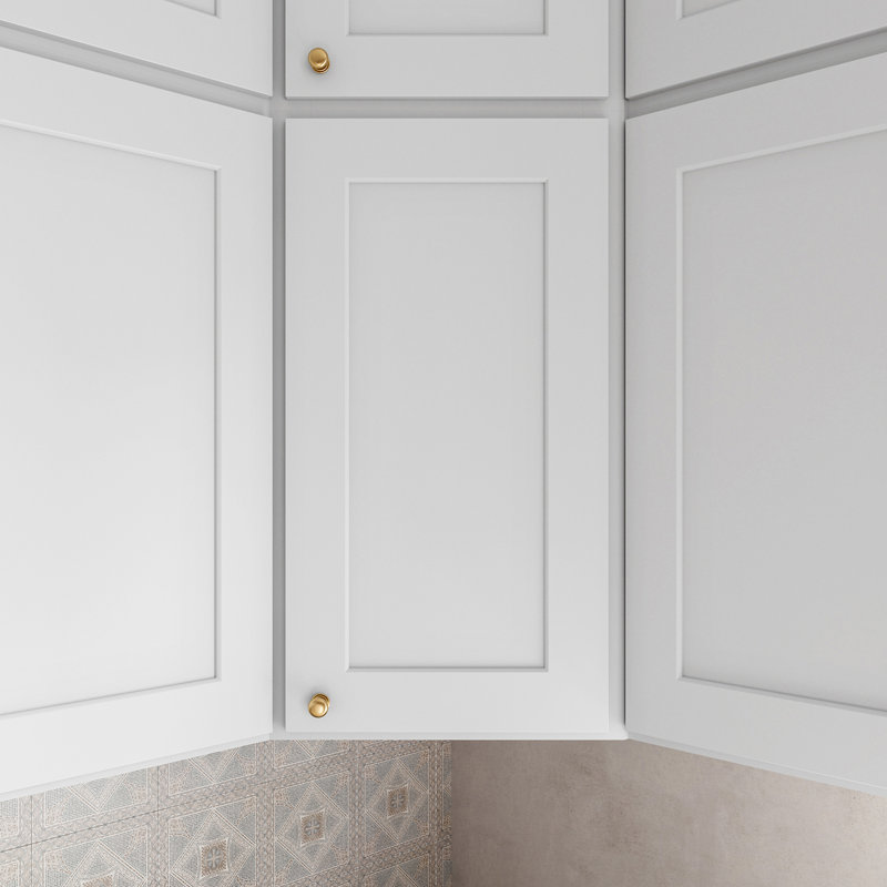 Armoire murale diagonale, L 24 po x H 30 po x P 12 po, Blanc
