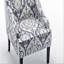 Chaise d'appoint rembourrée polyvalente, structure en bois massif avec accoudoirs encastrés, pieds avant effilés et pieds évasés, chaise d'appoint rembourrée en mousse et à ressorts à arc pour la salle à manger d'entrée