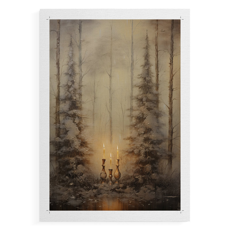 Fêtes de Noël, art Dxxix - impression sur toile seulement - non encadrée, H 18 po x l 12 po