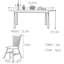 Ensemble de table de salle à manger ovale en buis-106974185