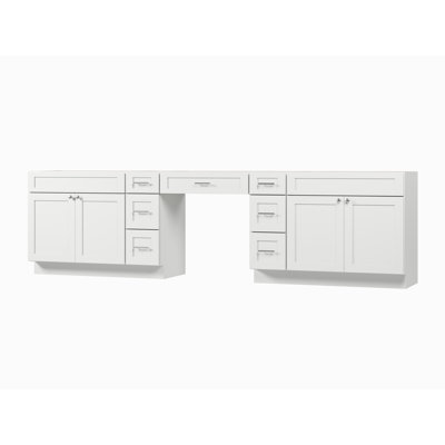 126'' Double Bathroom Vanity Base Only