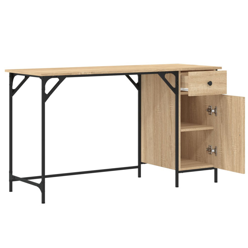 Rectangle 131cm L Computer Table, Sonoma Oak