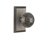 Studio Plate with Egg & Dart Door Knob