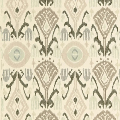 Turkestan Ikat Linen Blend Fabric
