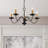 Analycia 5 - Light Steel Dimmable Classic / Traditional Chandelier