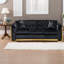 Canapé Chesterfield moderne en velours de 81 pouces, acier doré pour la maison