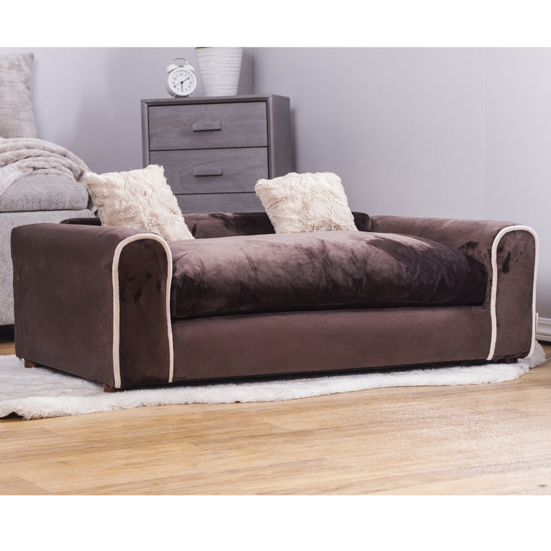 Canapé pour chien Kaskaskia, Grand (l 40 po x P 23 po x H 13 po), Chocolat