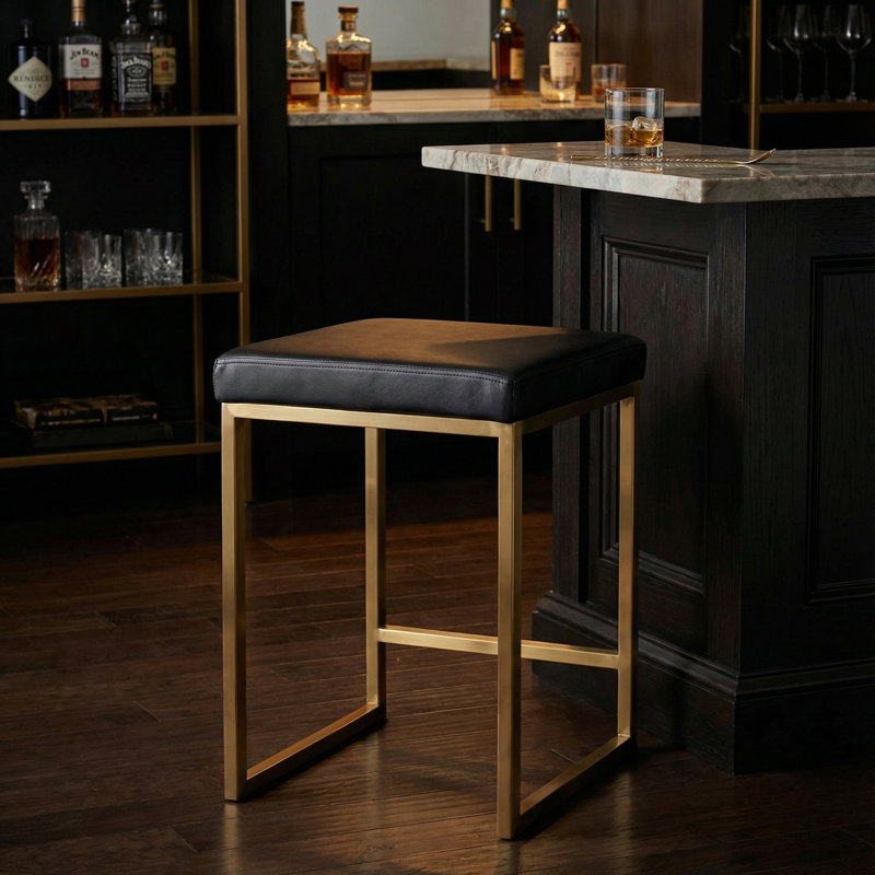 Tabouret de comptoir 24 po Rumesa, Or