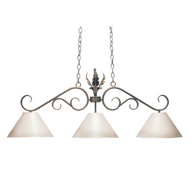 Luminaire suspendu long 48 "3 lumières Bristol