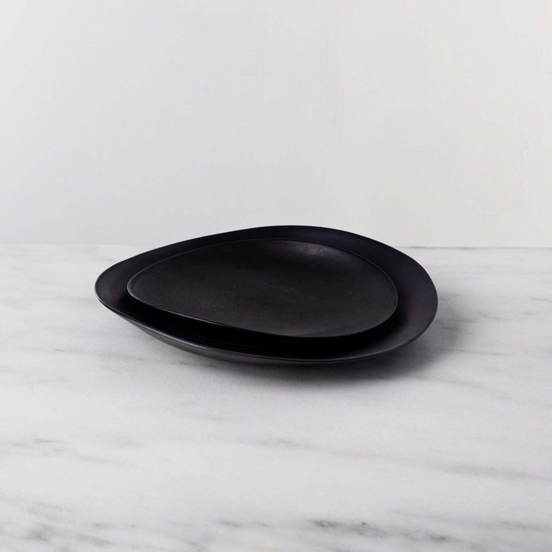 Barre Handmade Stoneware Salad/Dessert Plate, Stale