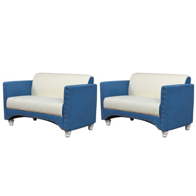 Banc rembourré en tissu