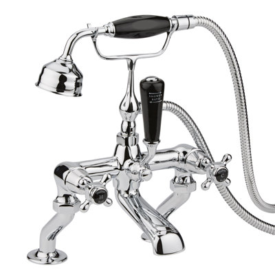Topaz 3 Handle Bath Shower Mixer with Diverter and Handshower Included