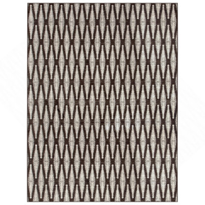 Tapis ivoire / brun Max