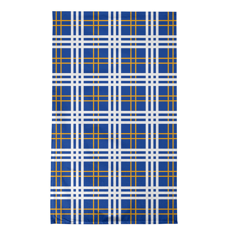 Torchon de luxe LA football, Bleu / Blanc / Jaune, polyester