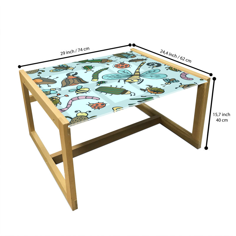 Isalena Sled Coffee Table, 62cm H x 74cm W x 40cm D