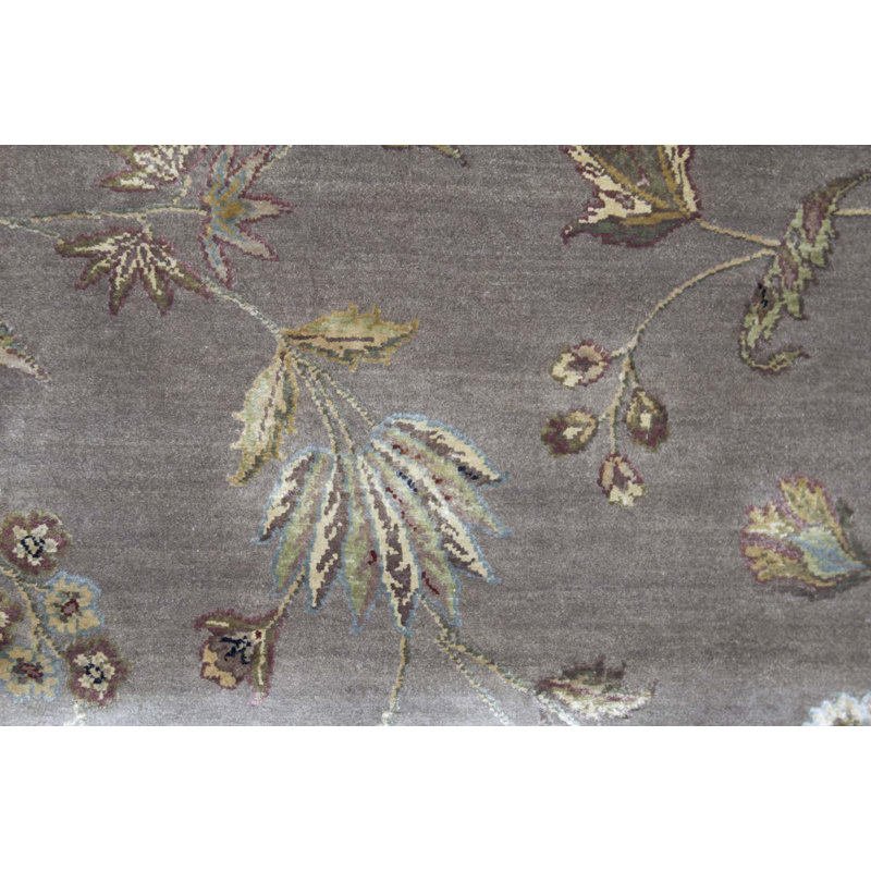 Tapis chameau et crème noué à la main de haute qualité