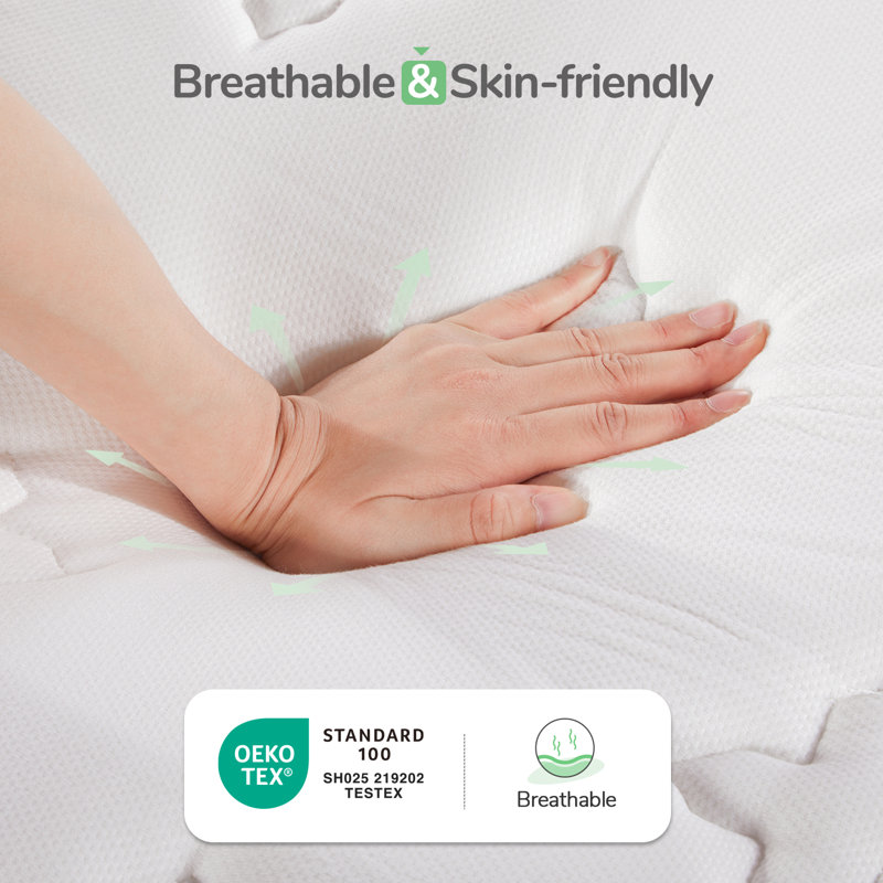 Novilla 27cm Memory Foam  Pocket Sprung Mattress, Single (3')