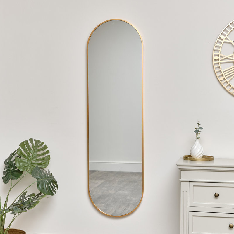 Metal Oval Mirror