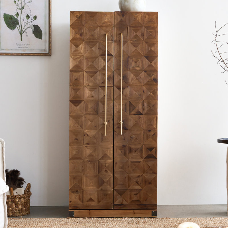 Armoire à vin de 58 po avec porte-verres à pied et tablettes de rangement pour la salle à manger ou la cuisine