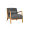 Chaise d'appoint, fauteuil en bois avec coussin pour l'intérieur-180598847