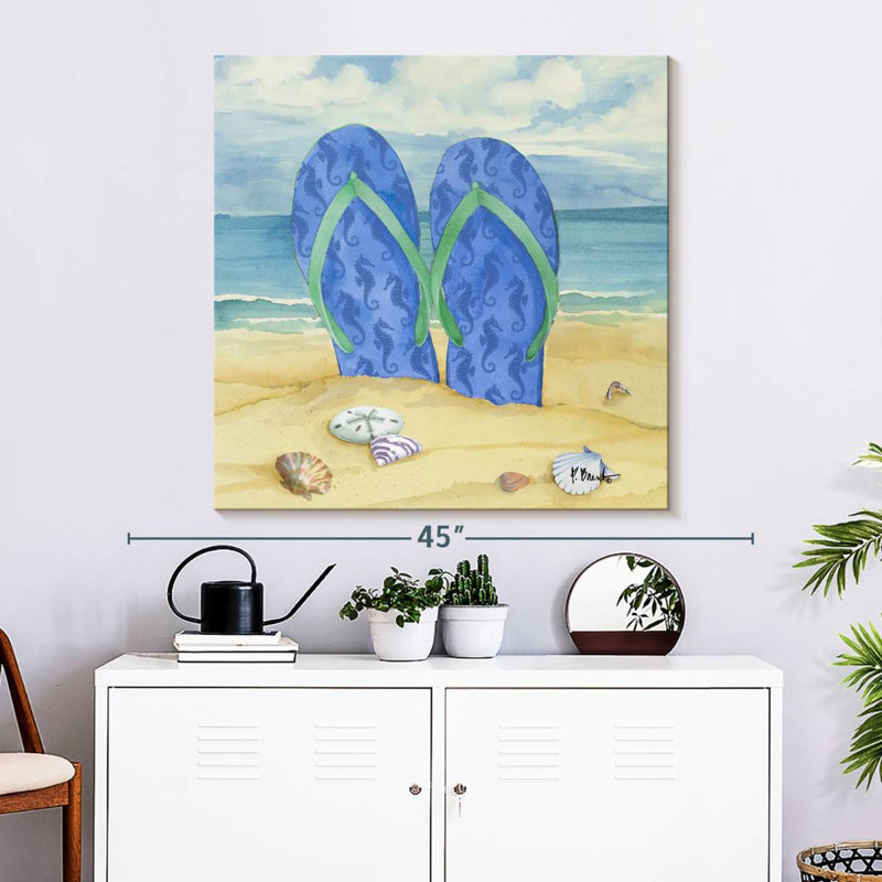 Toes In The Sand II, H 10 po x l 10 po