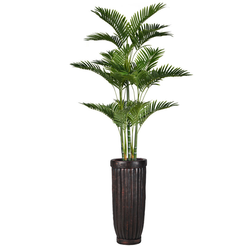 Palmier artificiel Panama en pot, H 81 po x l 40 po x P 32 po