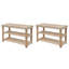 Banc de rangement en bois pour chaussures