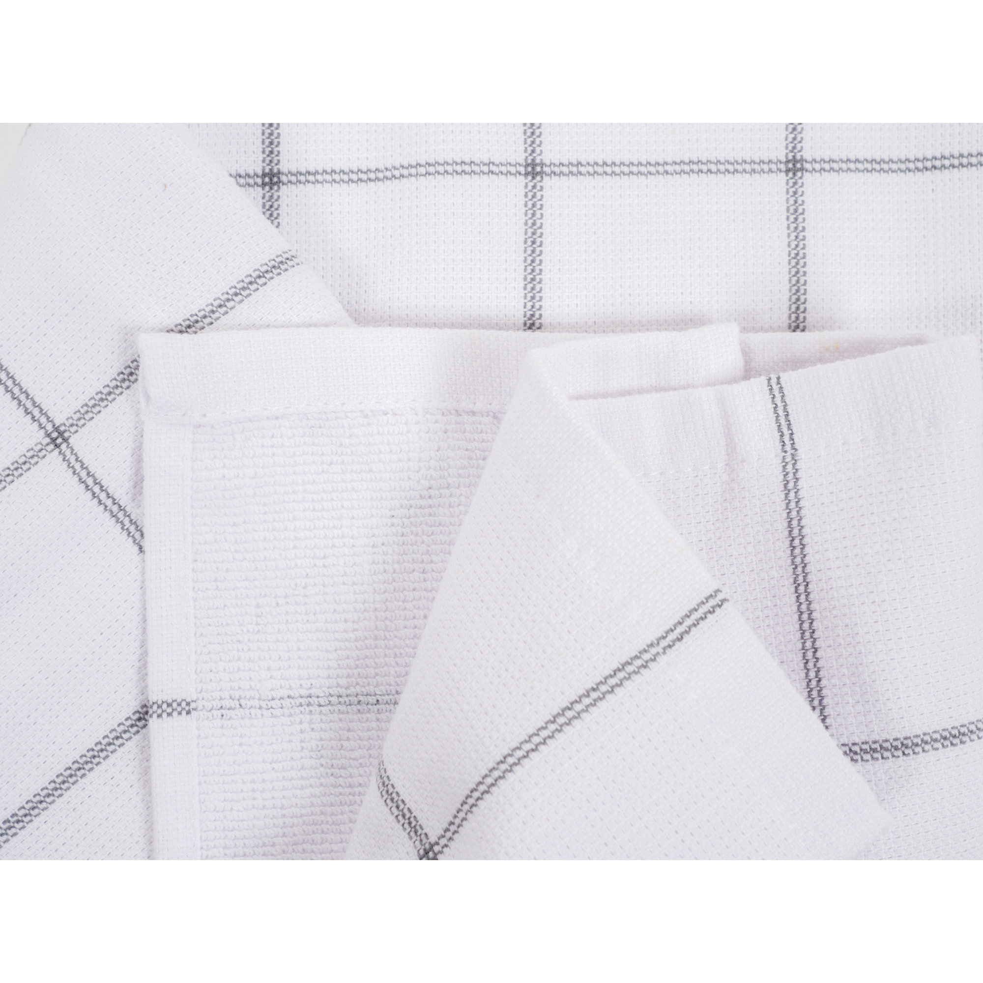 Damali Stripe Kitchen Towel Linen Set, Gray