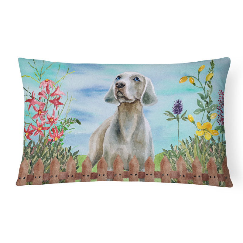  Coussin décoratif intérieur / extérieur Weimaraner Spring
