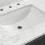 Meuble-lavabo double de 63 po avec comptoir en marbre reconstitué