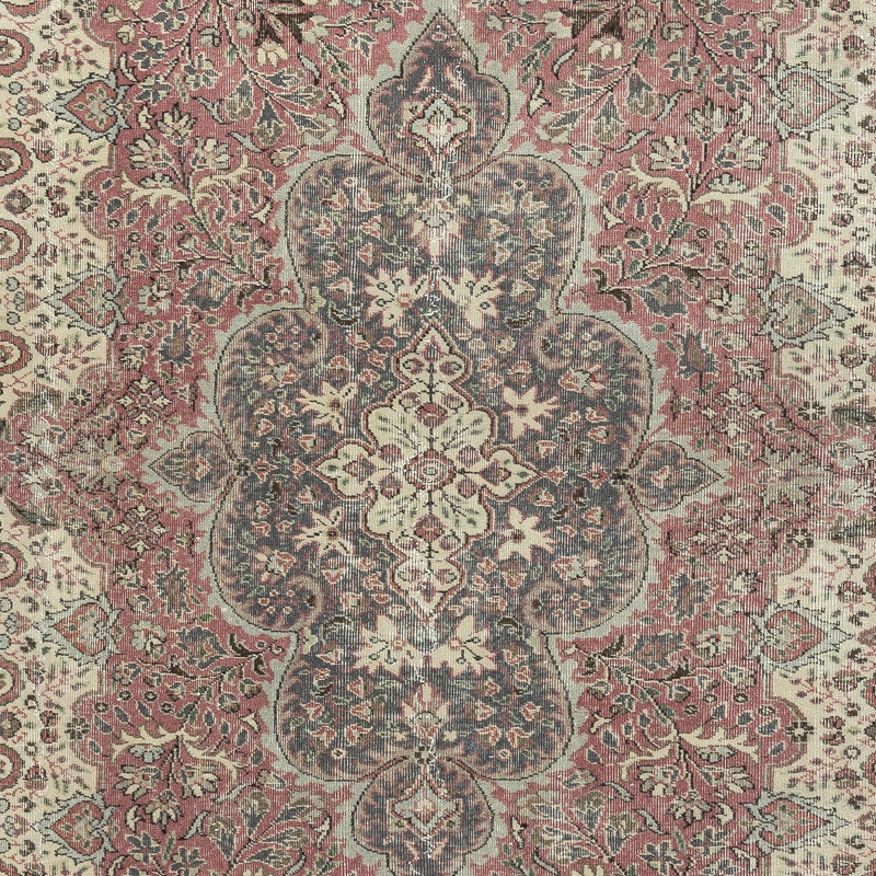 Tapis fin en laine turque rétro, vers 1940