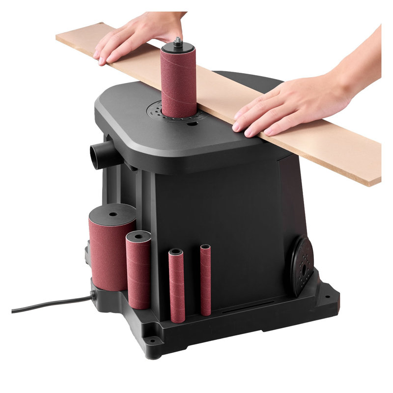 Oscillating Spindle Sander, 2000 RPM Benchtop Tool with 6 Sleeves (1/2"–3") and Dust Port for Woodworking