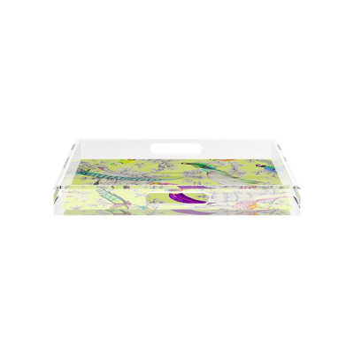 Pheasants Sauvage St Germain Acrylic Square Decorative Tray