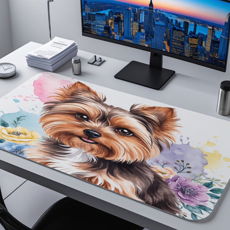 Polyester Desk Pad, 14.4x12.1