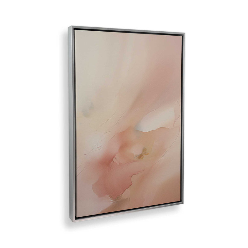 Toile roulée Pastel Paradise Delight II, Cadre en chrome poli, H 48,75 po x l 32,75 po x P 1,75 po