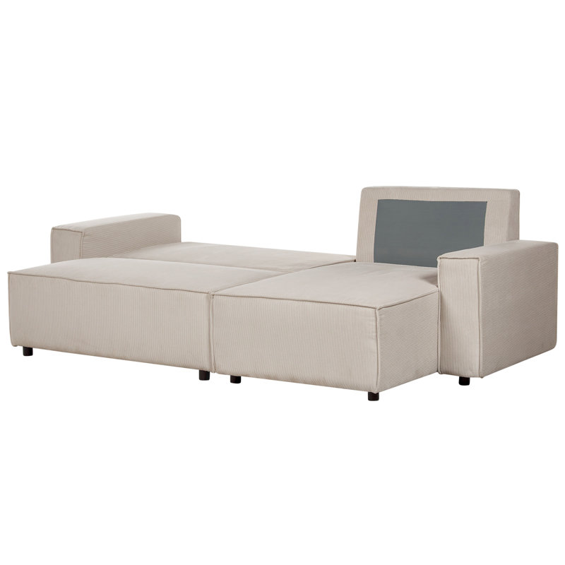 Bettey 2 Seater Sofa Bed, Right Hand Facing, Beige