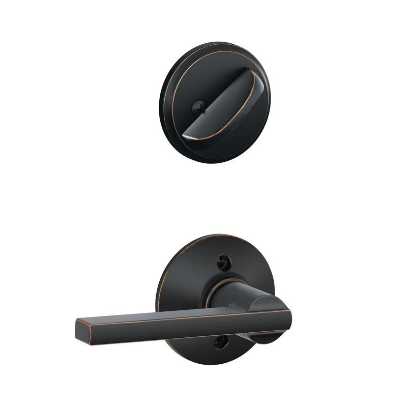 Latitude Interior Lever Set (Exterior Portion Sold Separately), Aged Bronze, Yes