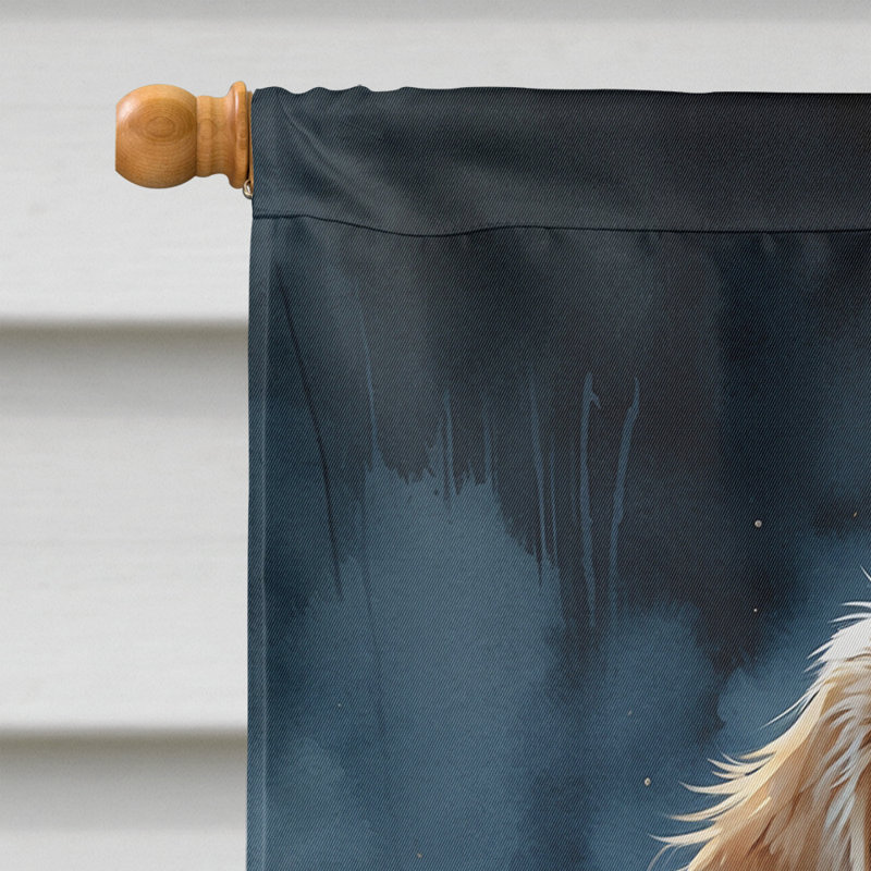 Drapeau de chiot Halloween House, Golden Retriever