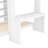 Full XL/Full Over Twin Bunk Bed With Dismountable Lower Bed And Desk, Solid Wood Bunk Beds Frame With Built-In Shelves And Wardrobe, Can Be Converted Into Loft Bed, White-1001962533-1001962538